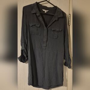 Banana Republic Black Casual Dress with Relaxed Fit